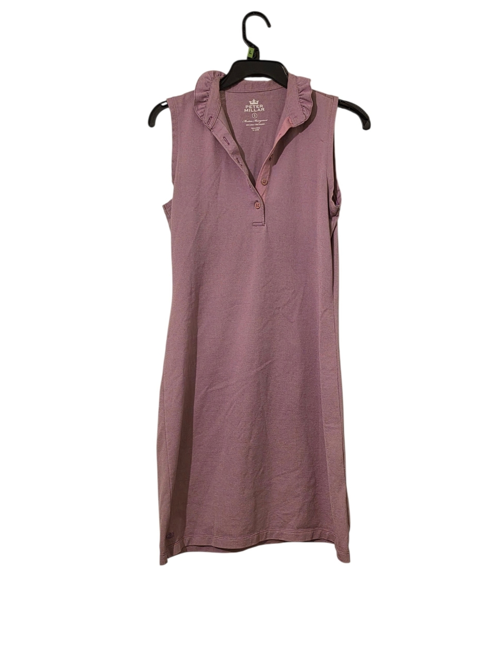 Peter Millar Moisture Management Ruffle Collar Polo Dress- S